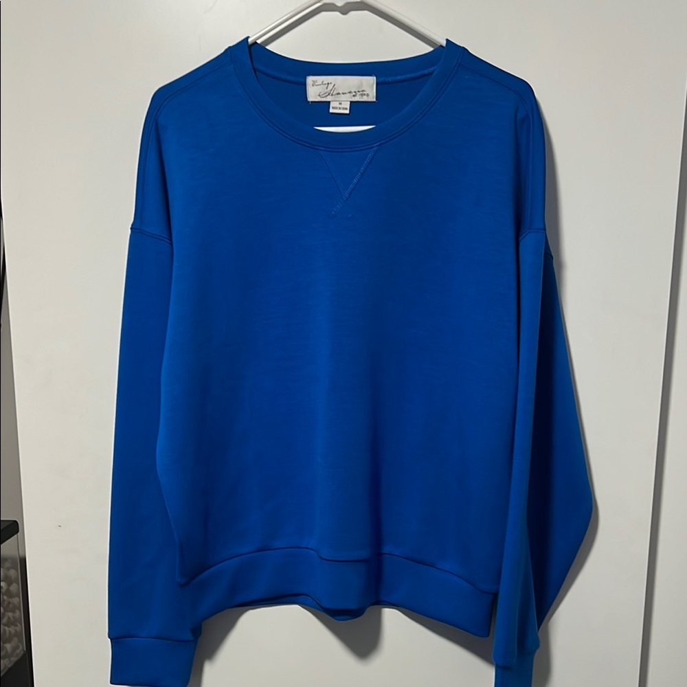Blue Crewneck Sweatshirt by Vintage Havana